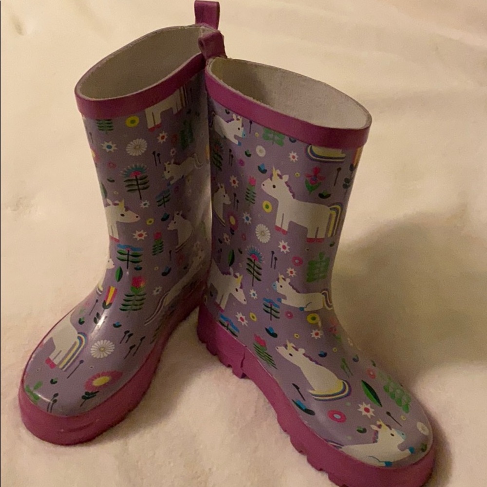 Girls Unicorn Rain boots